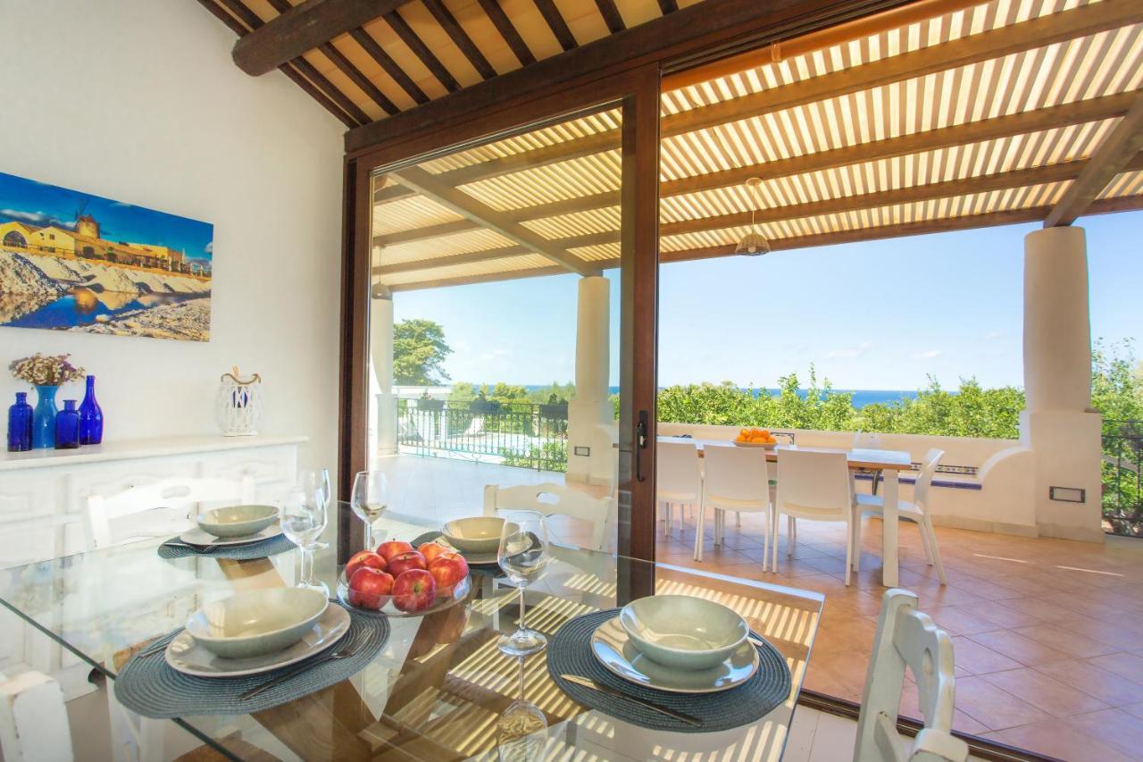 Villa Maria Una Finestra Sul Mare Valderice Bagian luar foto